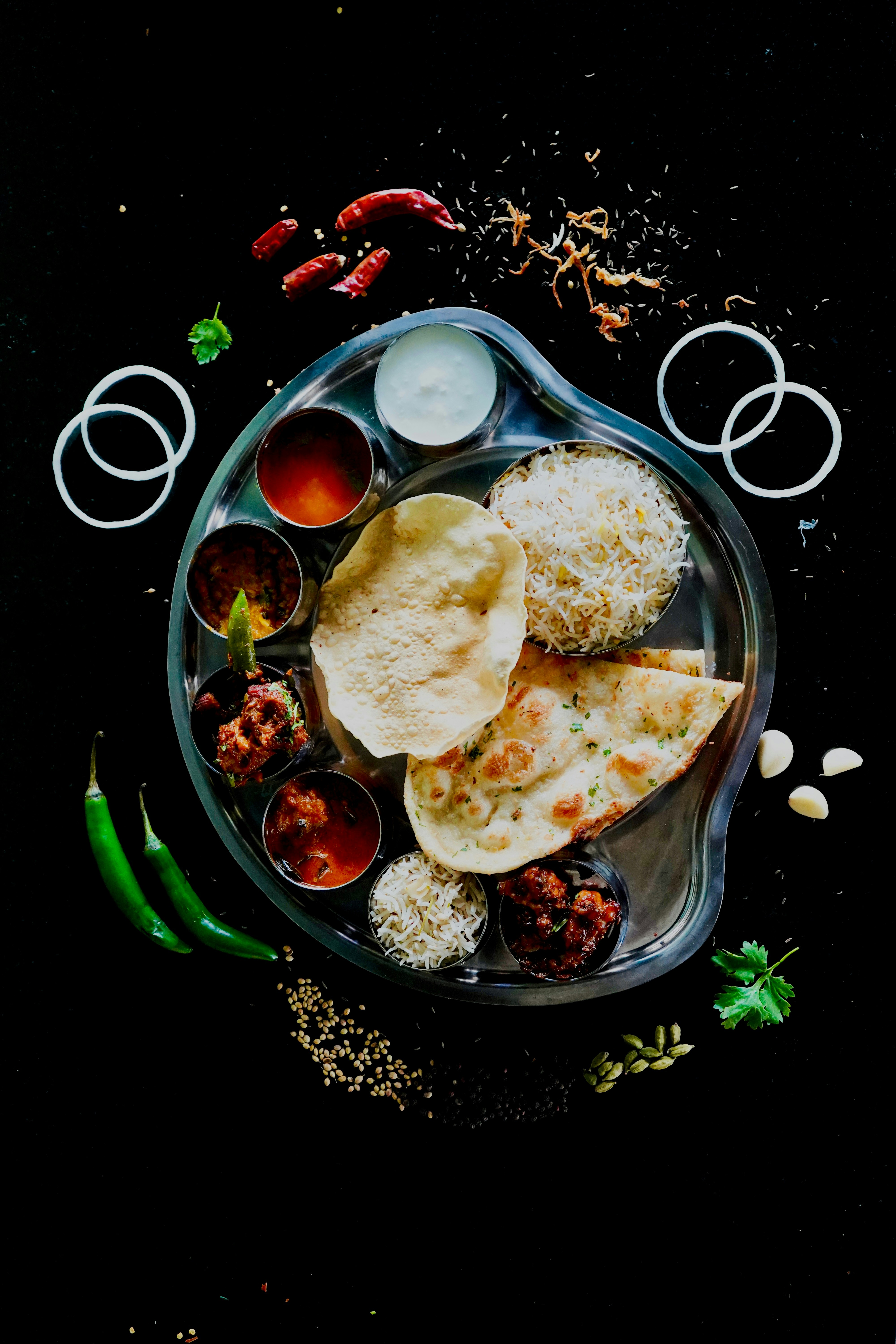 Rice and Spice authentic Indian restaurant interior featuring traditional decor and dining atmosphere in Peoria, Illinois